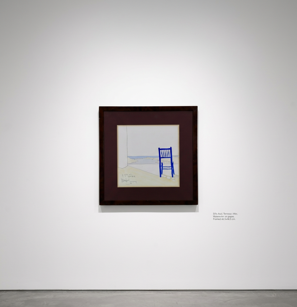 Acuarela de Ciutadella: Silla azul, fotografía general