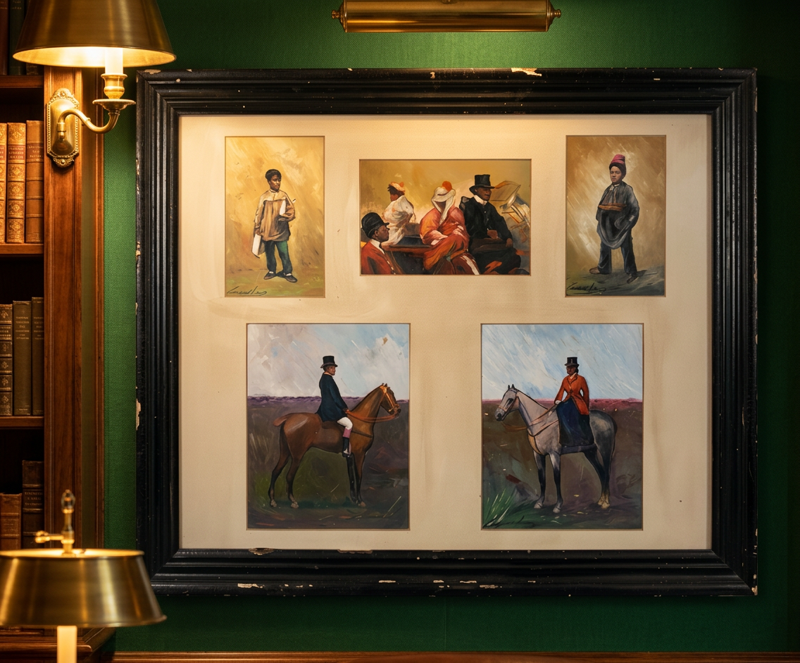 Políptico vida anglo-andaluza · En otra decoración