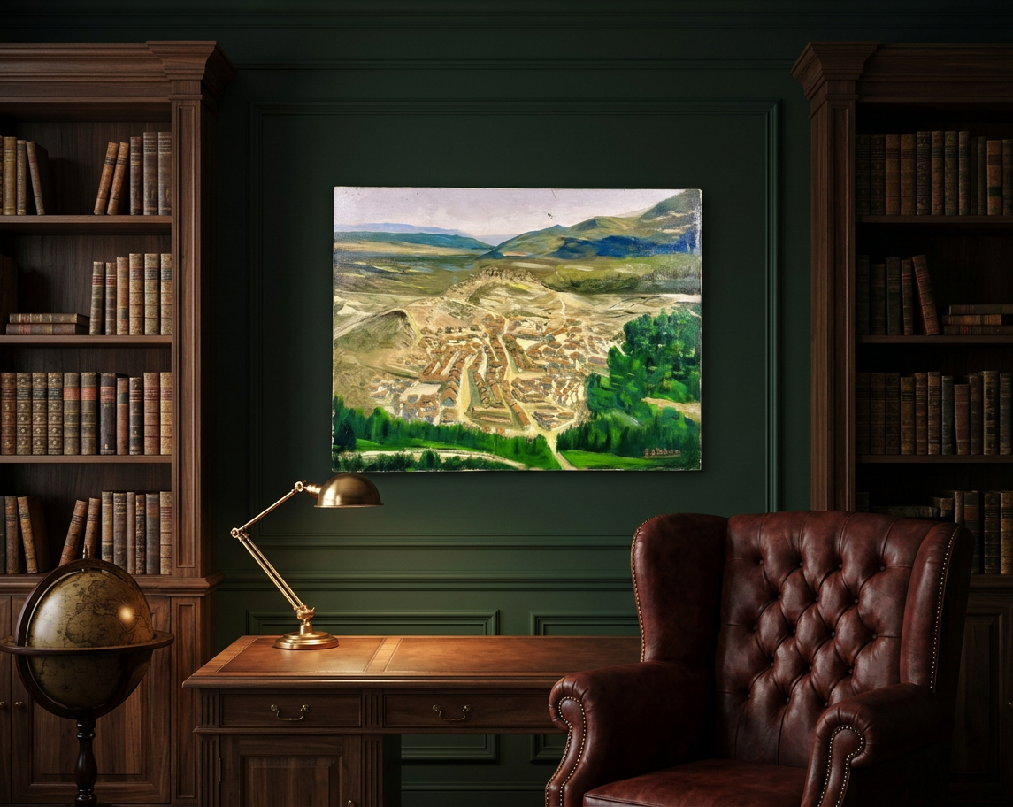 Vista aérea pueblo español · En otra decoración
