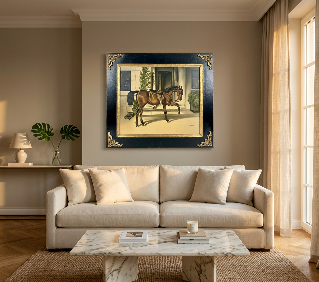 Caballo ensillado · En decoración