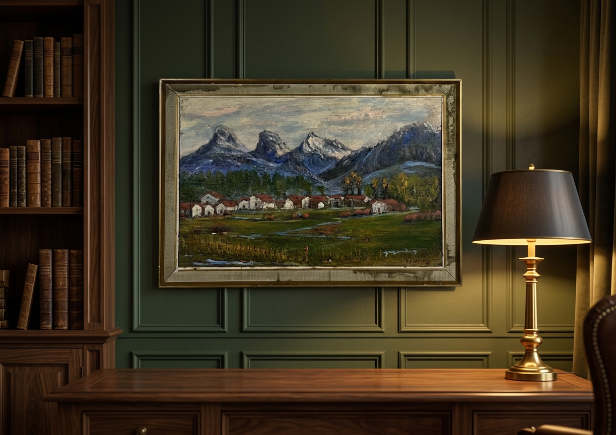 Paisaje montaña / Estudio (Doble) · En otra decoración