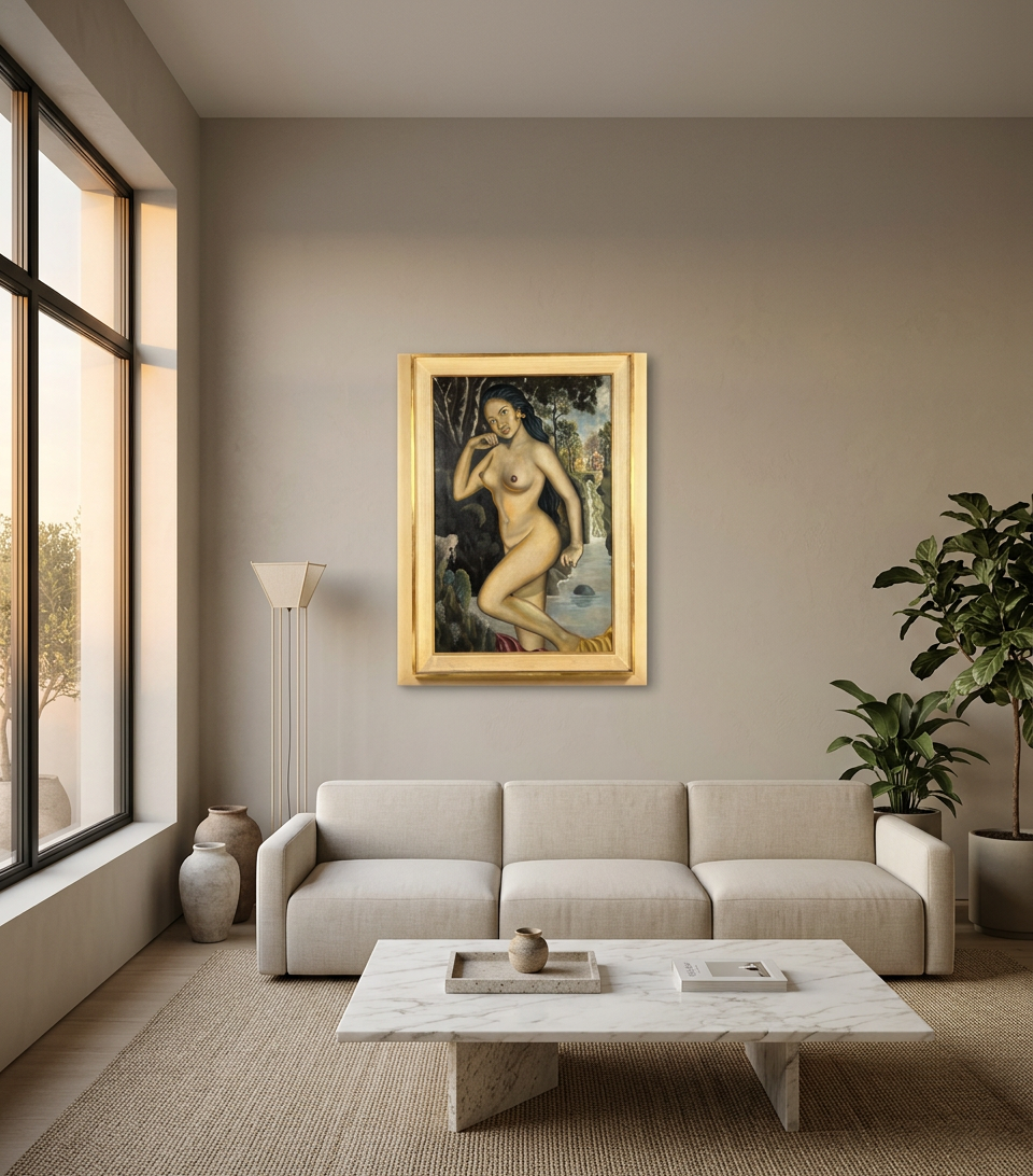 Desnudo con ofrenda (Bali) · En decoración