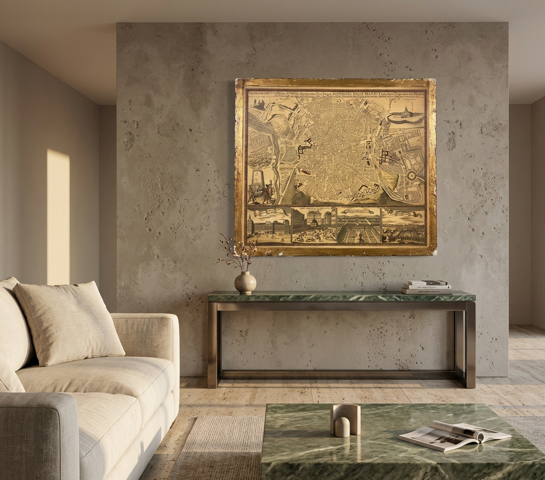 Plano de Madrid (S. XVIII) · En decoración