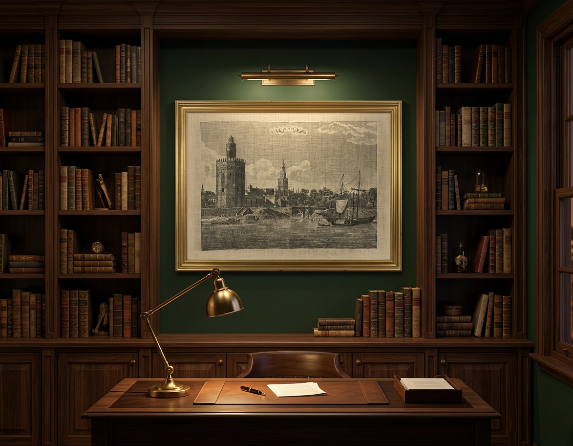 Vista panorámica de Sevilla · En otra decoración