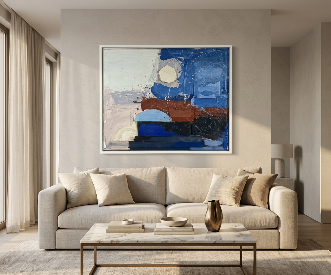 Cercant Espai en Blau · En decoración