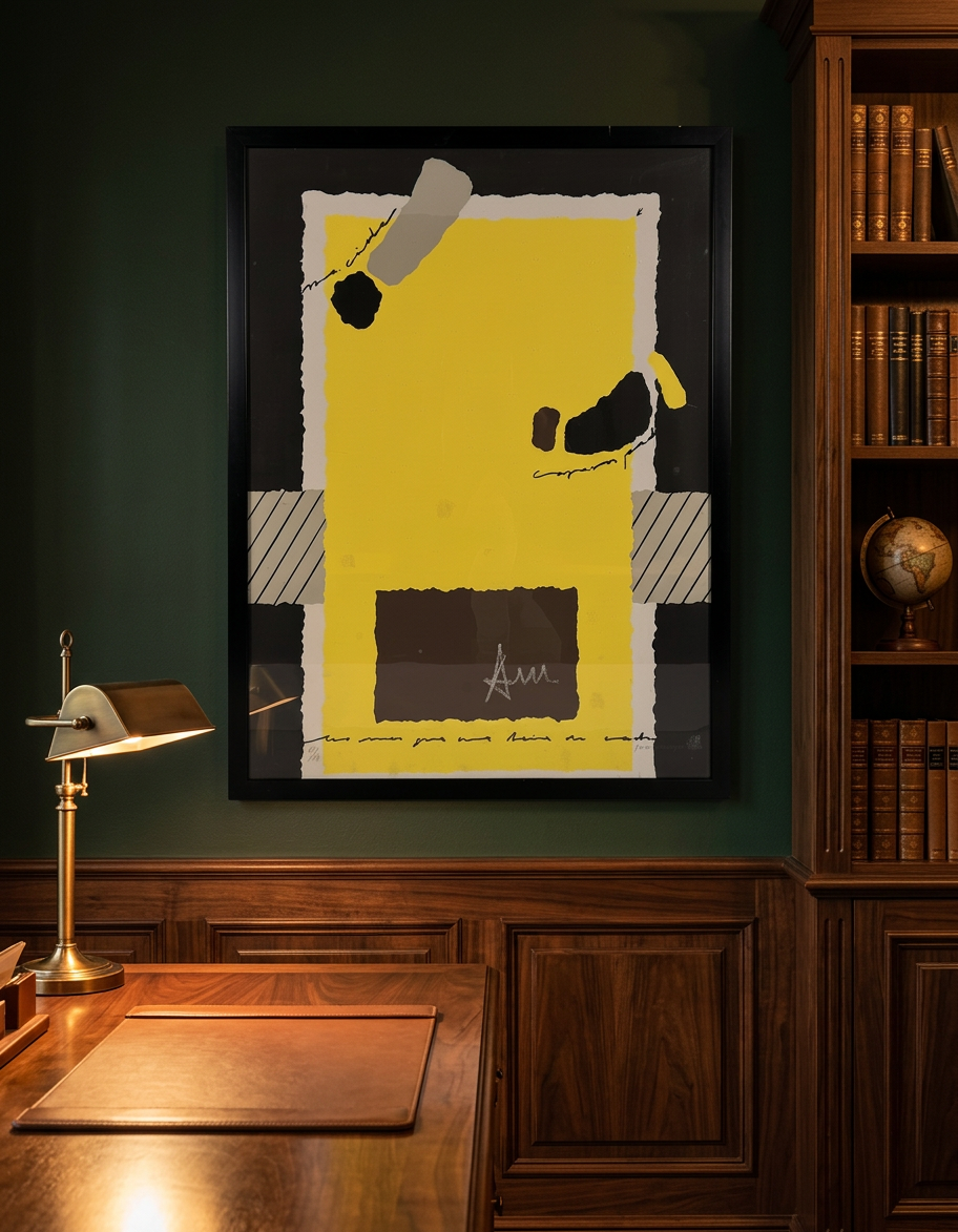 Composición amarillo y negro · En otra decoración