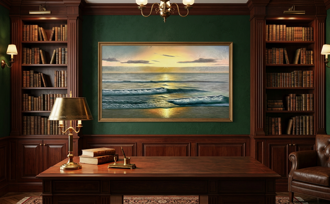 Marina al atardecer · En otra decoración