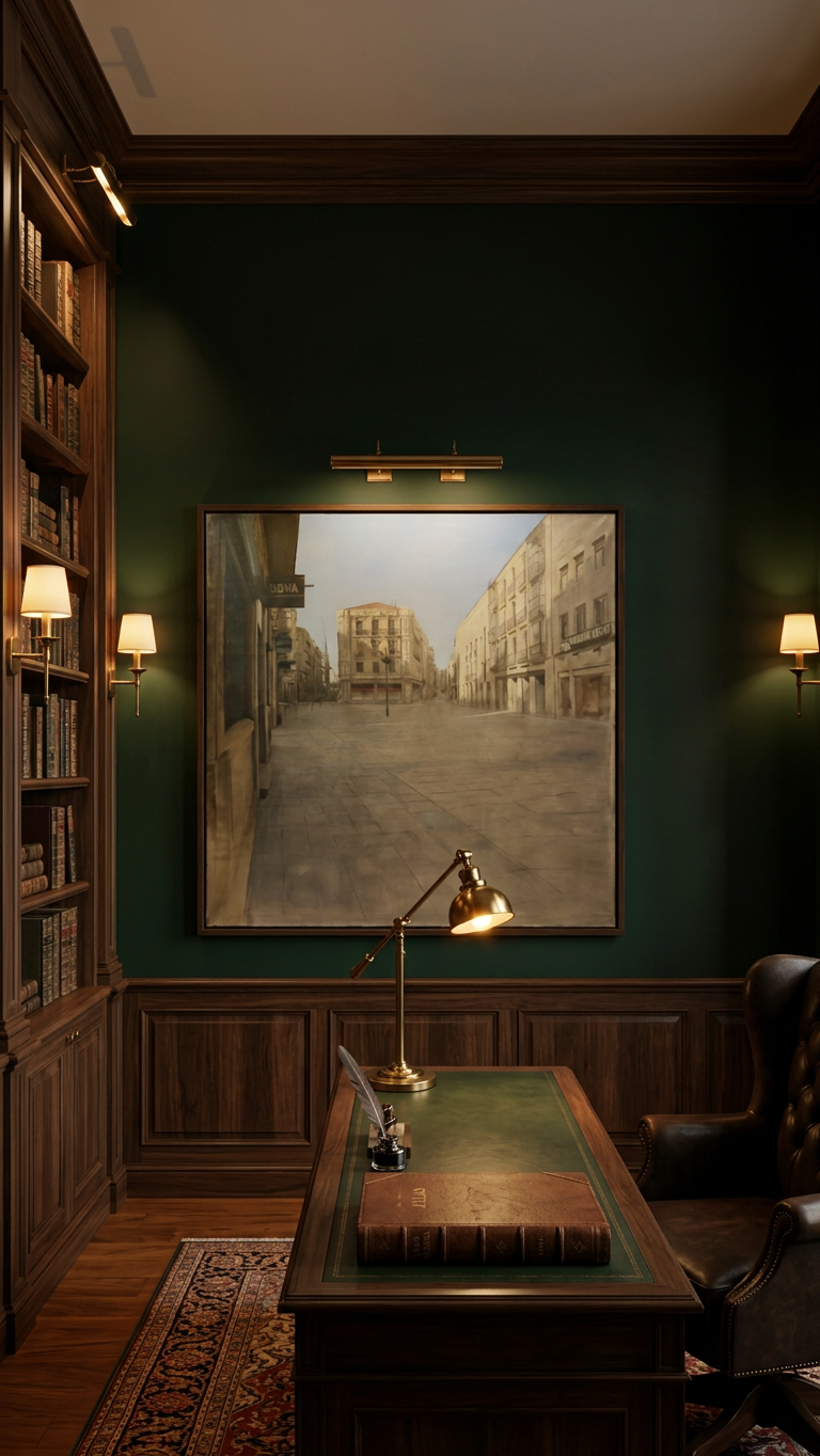 Plaza urbana desierta · En otra decoración