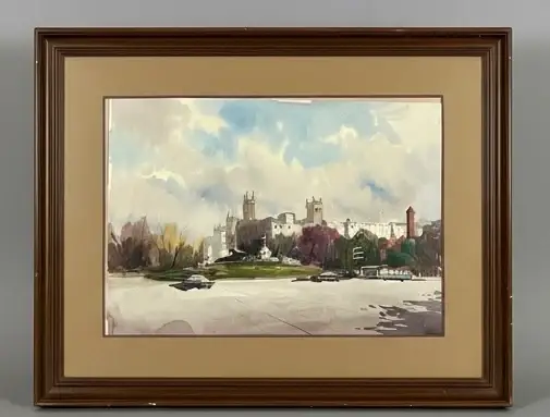 Vista urbana de Madrid en la galería