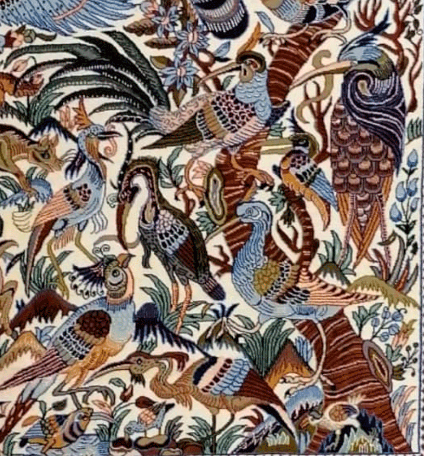 Alfombra SH0529, detalle de ejecución