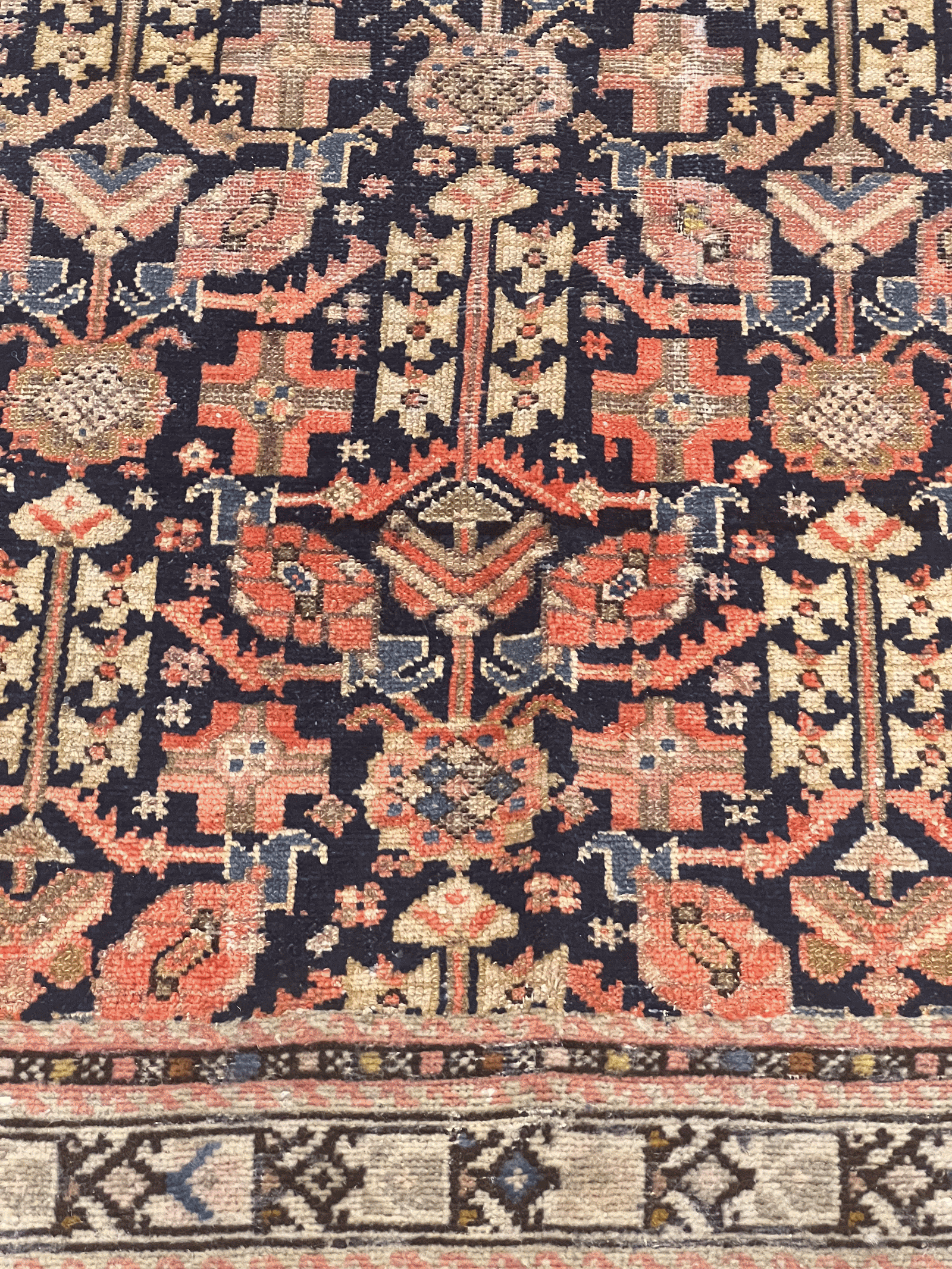 Alfombra 8017, detalle de ejecución