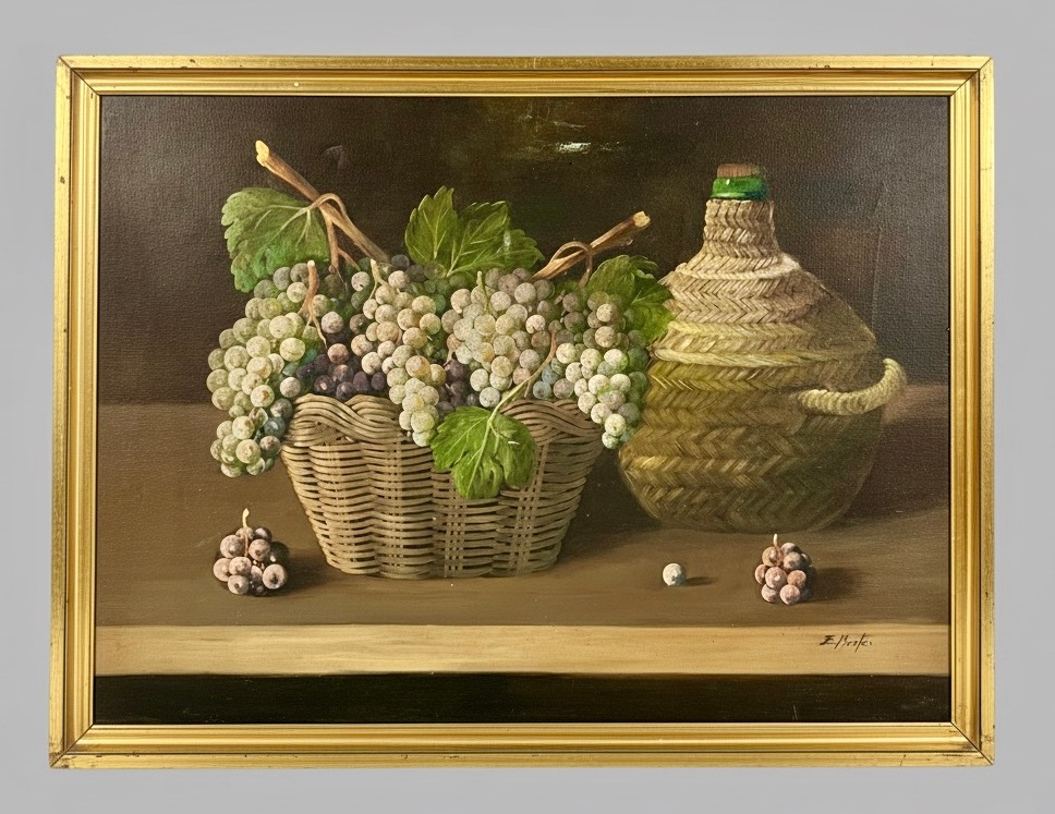 Bodegón uvas y garrafa · Foto 01