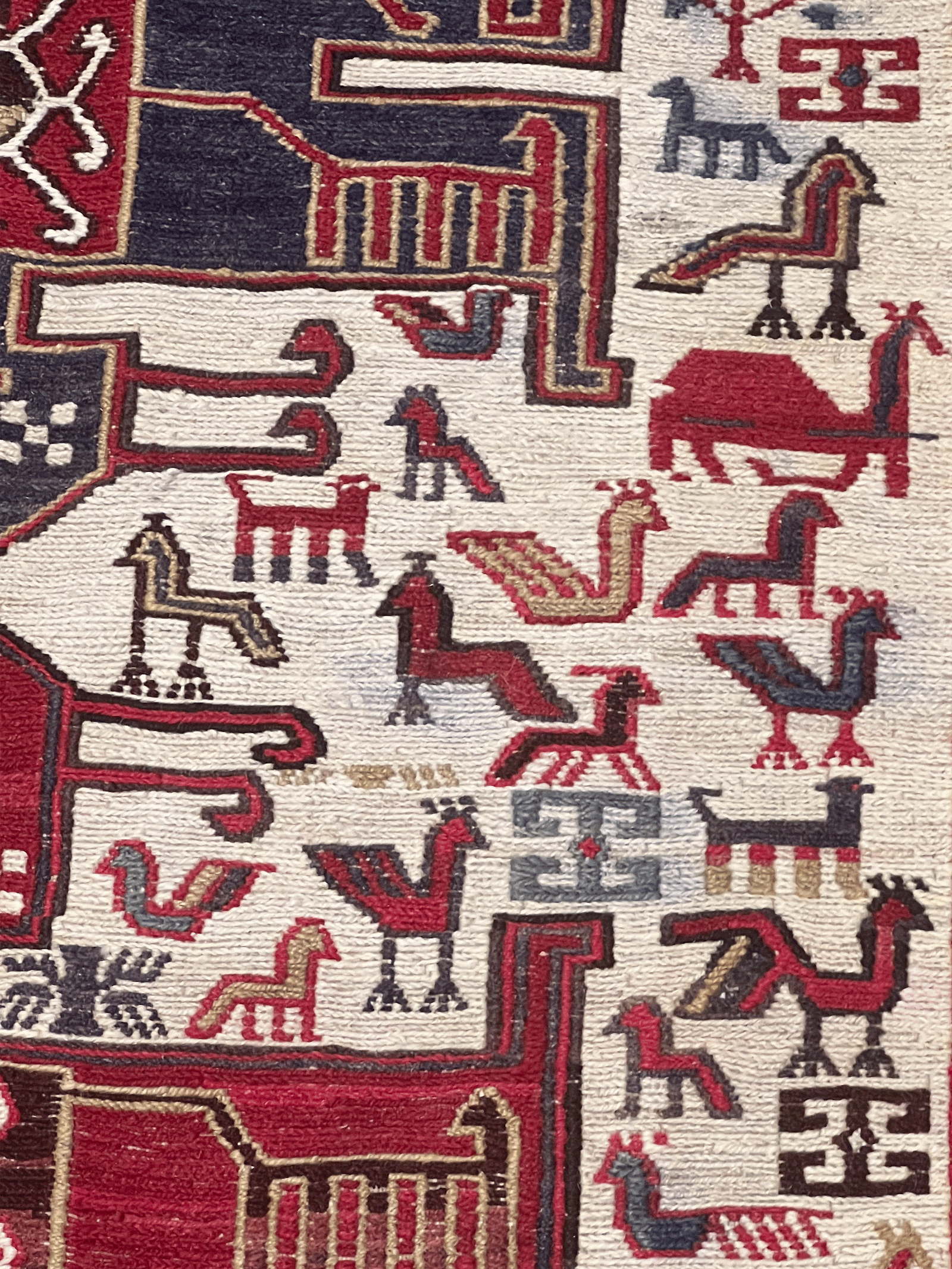 Alfombra 1210, detalle de ejecución