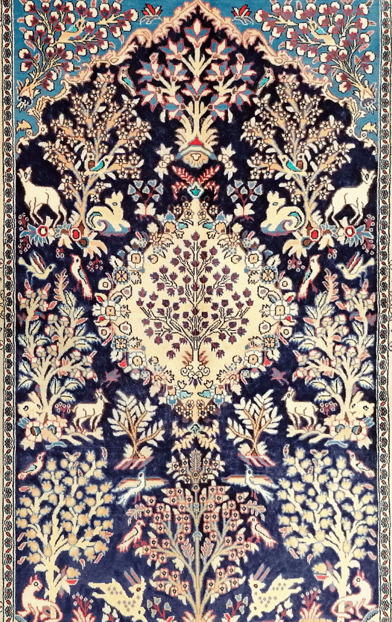 Alfombra 1907, detalle de ejecución