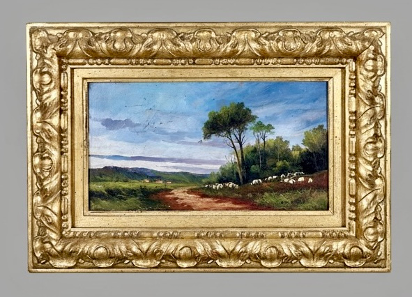 Paisaje castellano con pastor · Foto 01