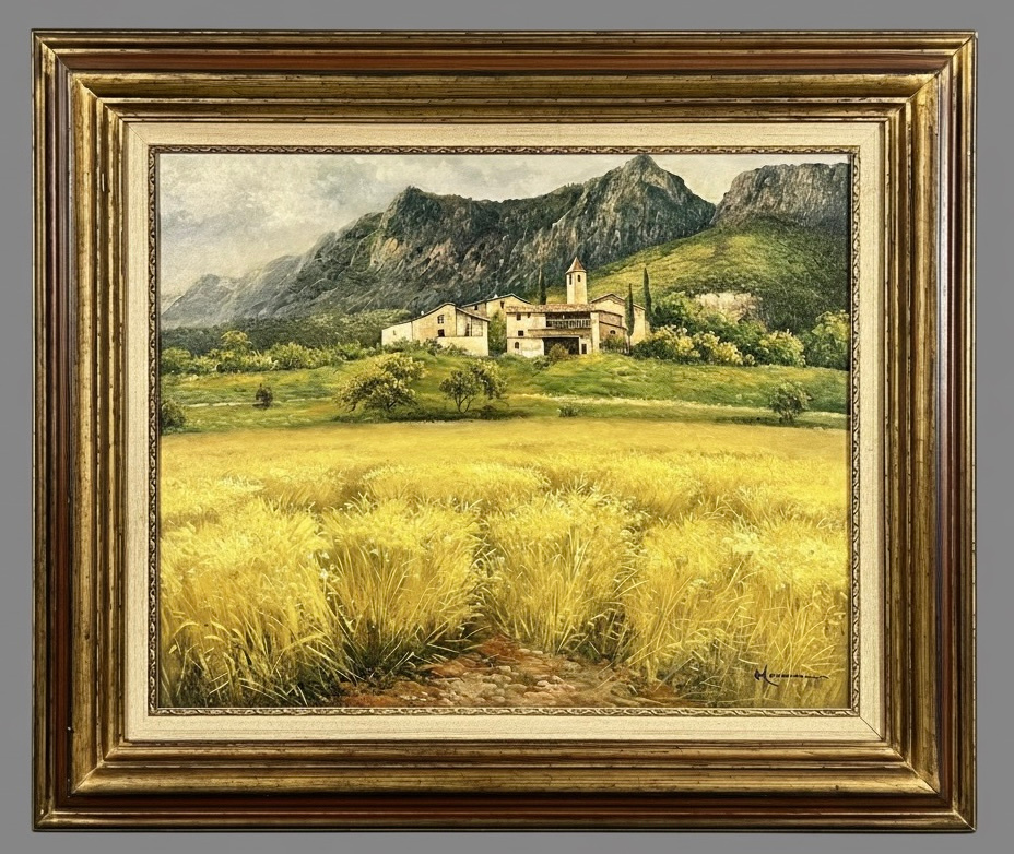 Paisaje de campo con caserío · Foto 01